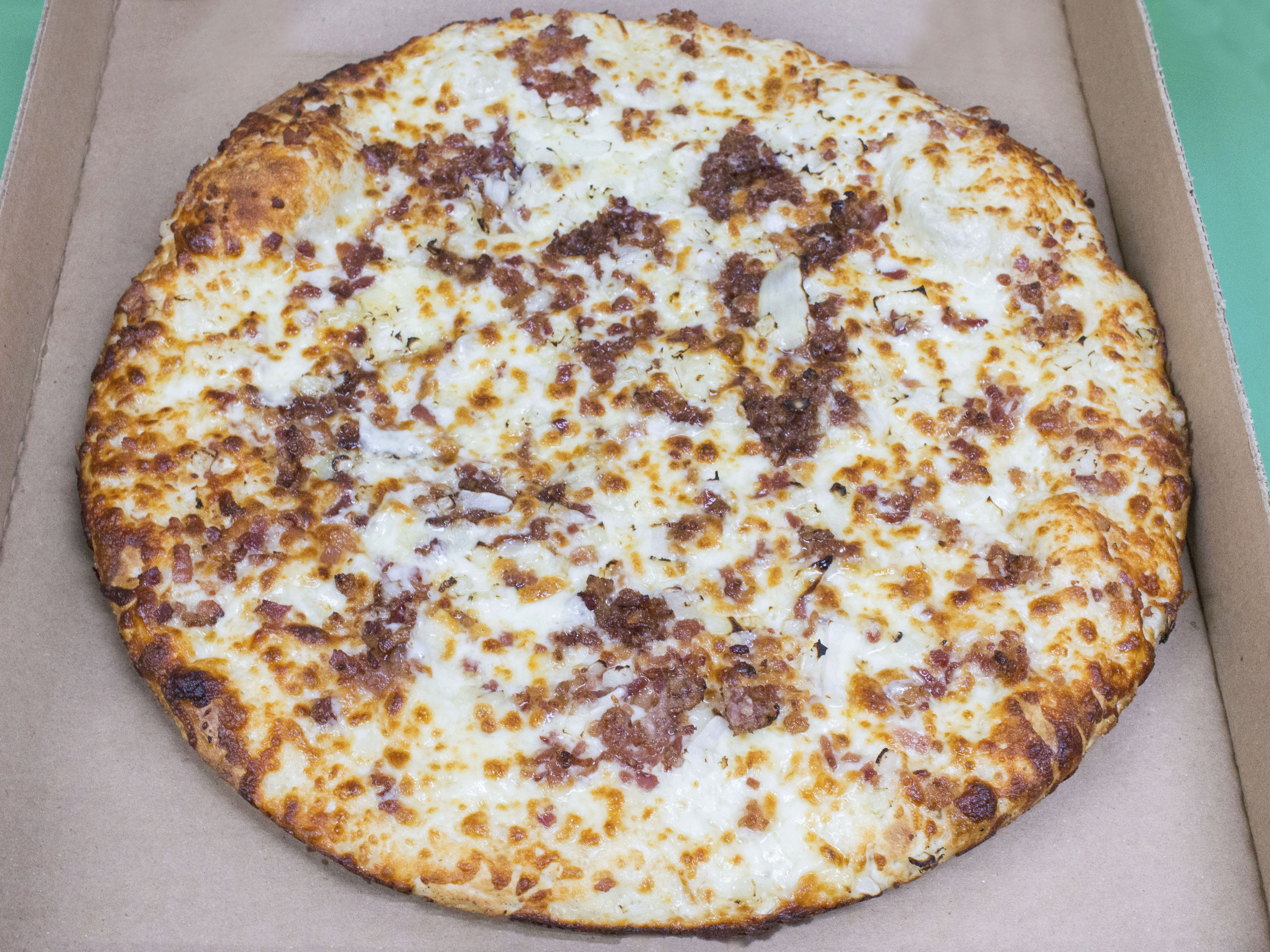 Order Bacon and Onion Bread  food online from Crazy Pizza store, Dearborn Heights on bringmethat.com