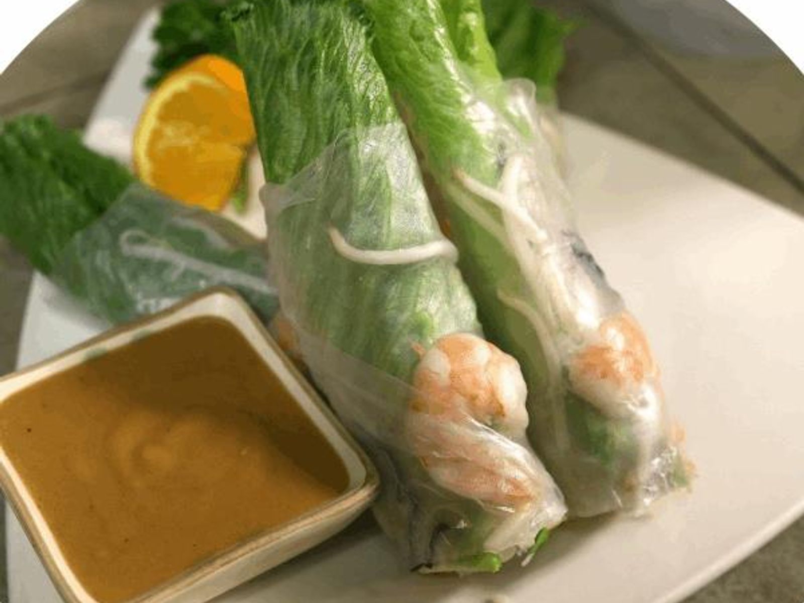 Order 2. Fr﻿esh Roll Shrimp food online from Irenes Family Thai Cuisine store, Woodinville on bringmethat.com