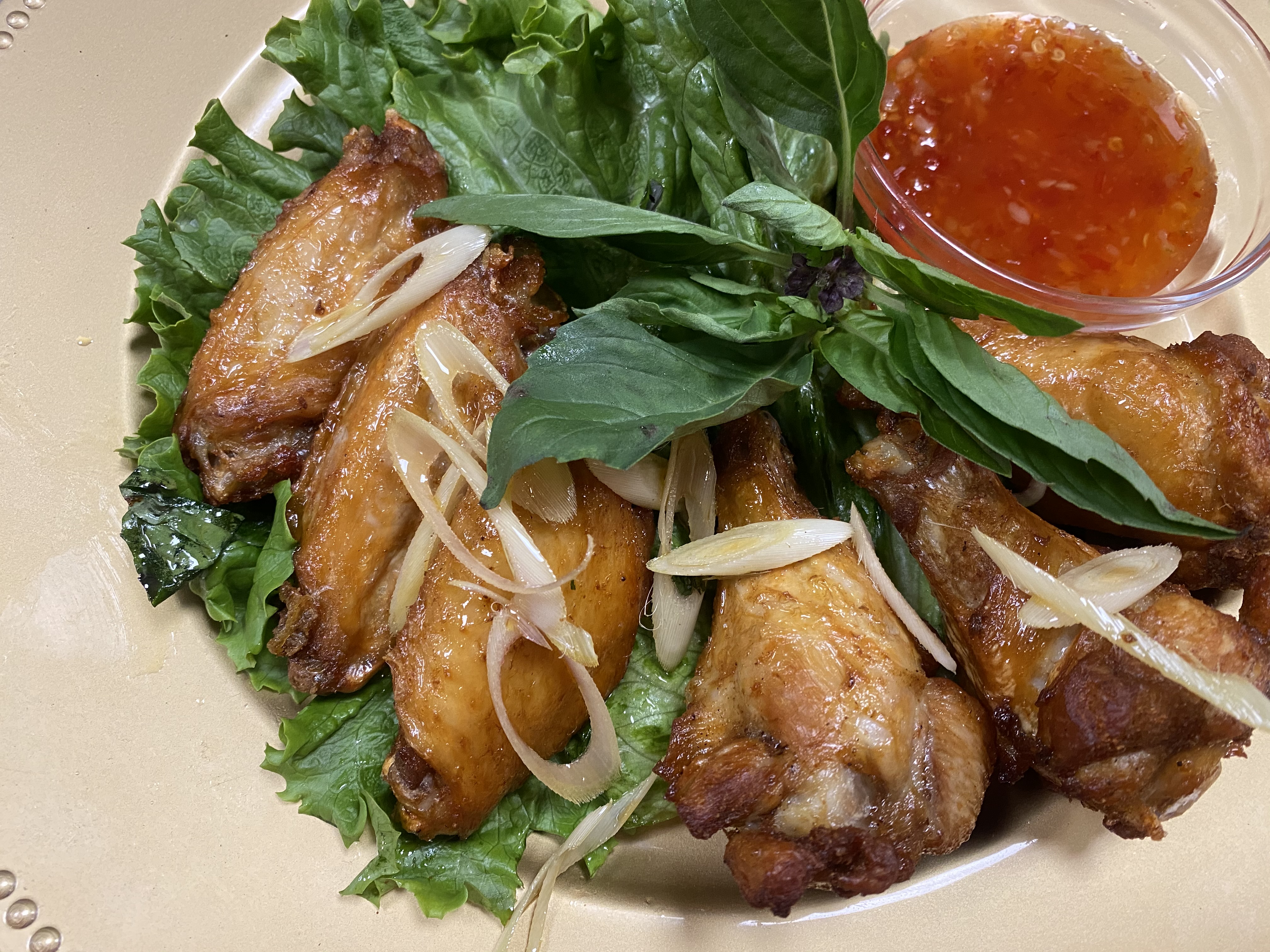 Order Fried Lemongrass Wings with Sweet Chili Sauce food online from My Thai store, Newark on bringmethat.com