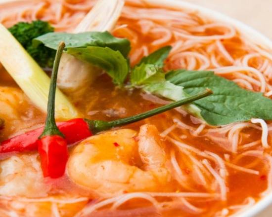 Order Tom Yum Noodle Soup food online from River Thai Food store, Edgewater on bringmethat.com