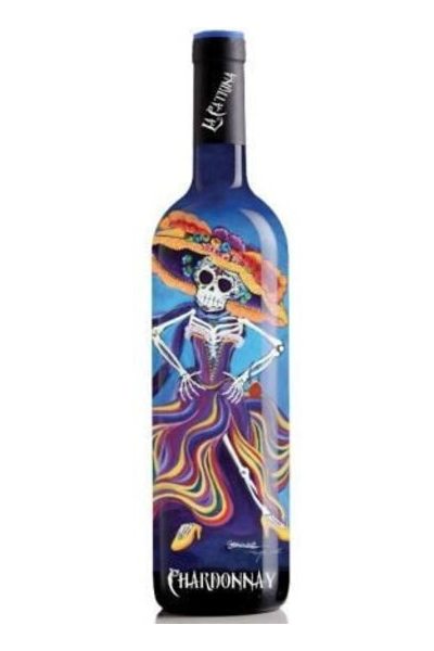 Order La Catrina Day Of The Dead Chardonnay (750ML) 12.5% ABV  food online from Friends Snacks store, San Francisco on bringmethat.com