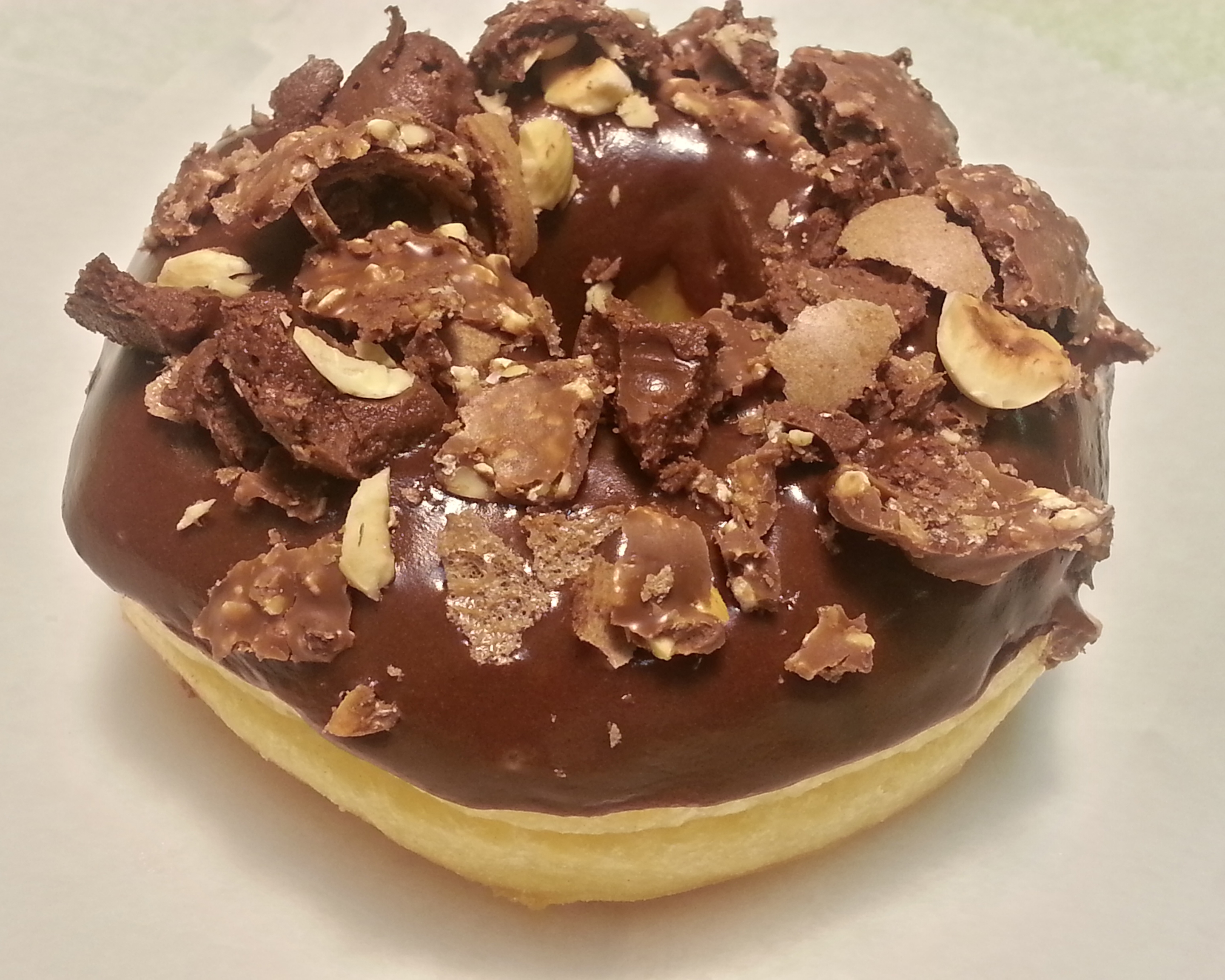 Order Ferrero Rocher Topped Donut food online from Jaram's Donuts store, Dallas on bringmethat.com