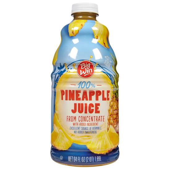 Order Big Win 100% Pineapple Juice (64 oz) food online from Rite Aid store, Girard on bringmethat.com