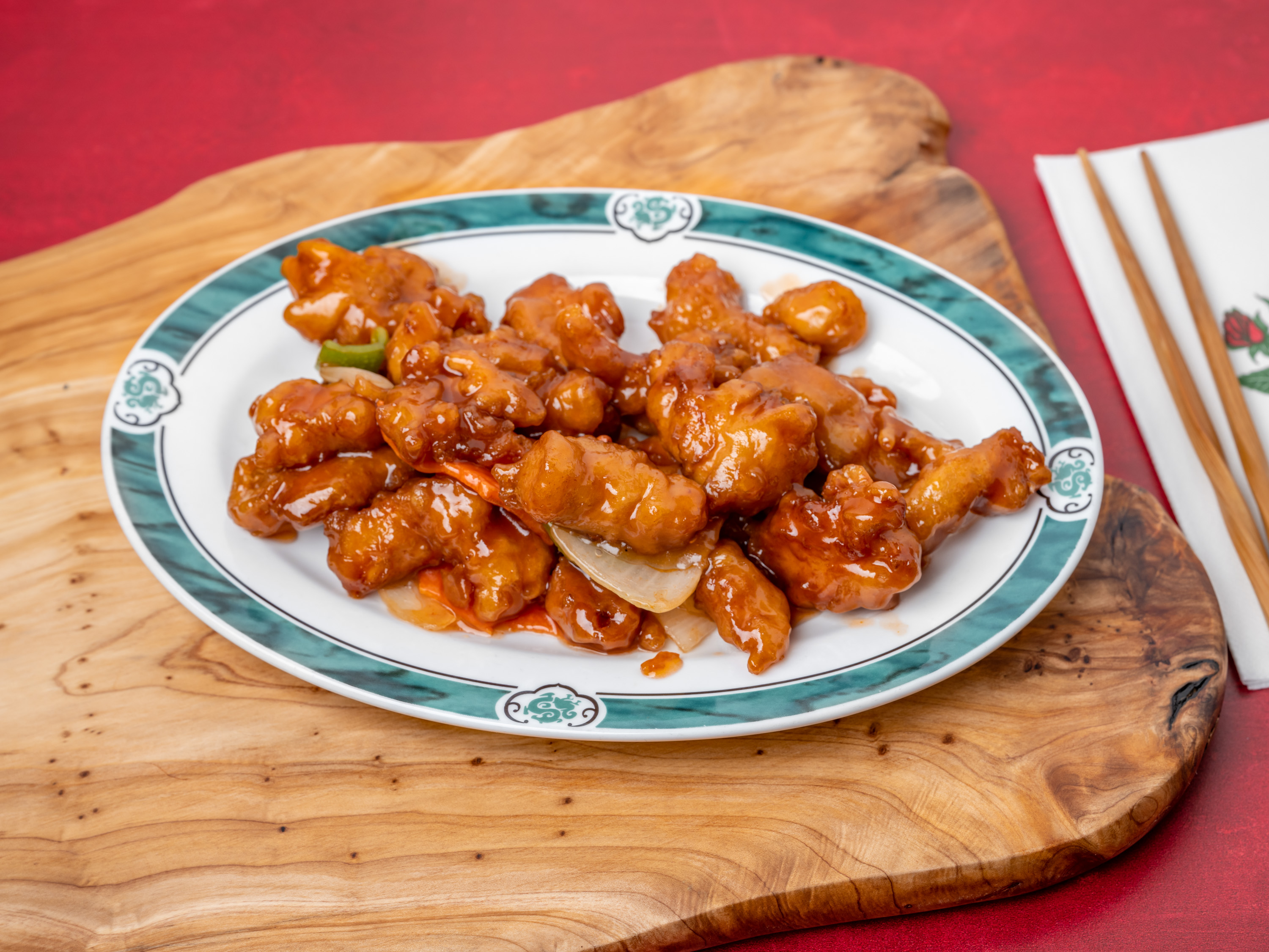 Order P2. Sweet and Sour Pork food online from Golden Dragon store, Athens on bringmethat.com