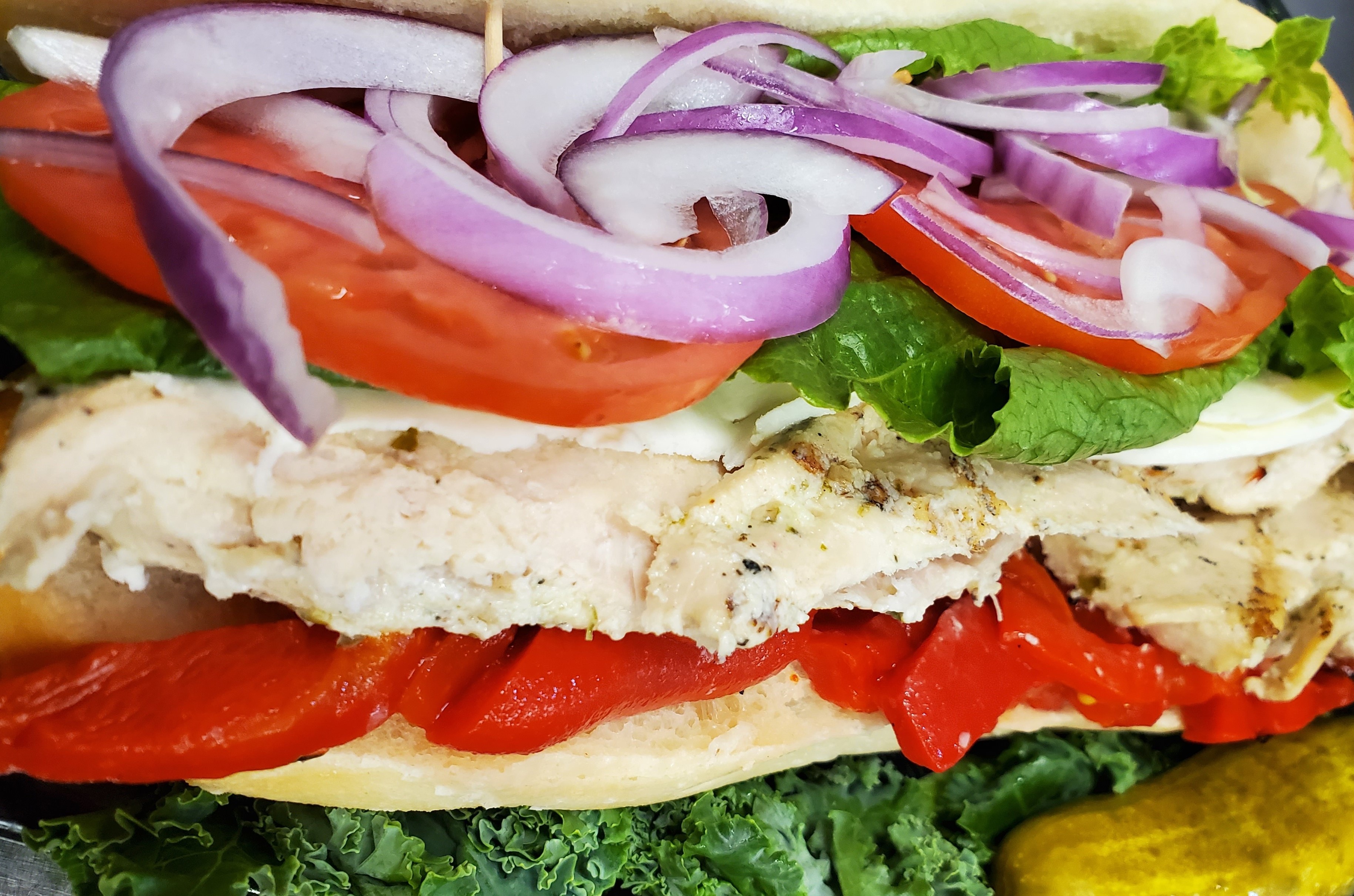 Order Chicken Tuscany Sandwich food online from Long Island Bagel Cafe store, Nesconset on bringmethat.com