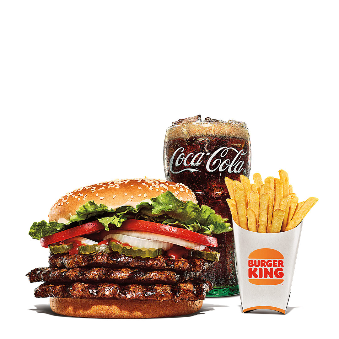 Order Triple Whopper Meal food online from Burger King store, Houston on bringmethat.com