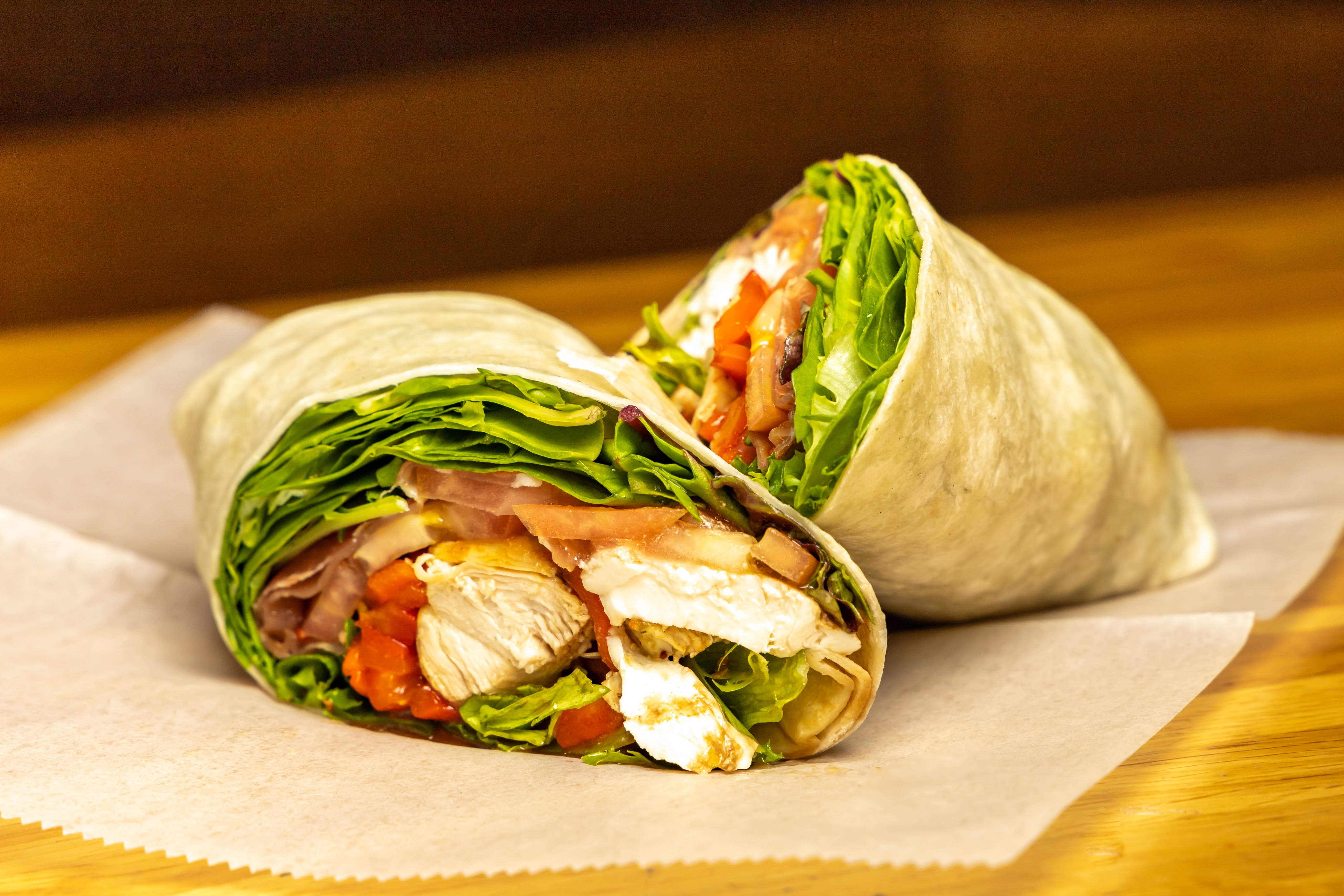 Order George’s Wrap - Wrap food online from Lynnfield House of Pizza store, Lynnfield on bringmethat.com