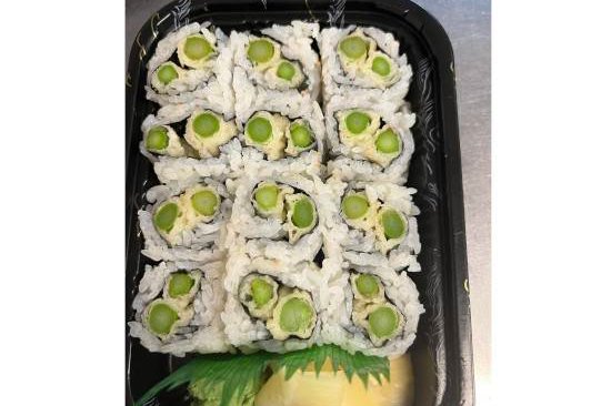 Order Tempera Asparagus Roll food online from Umi Japanese Cuisine store, Washington on bringmethat.com