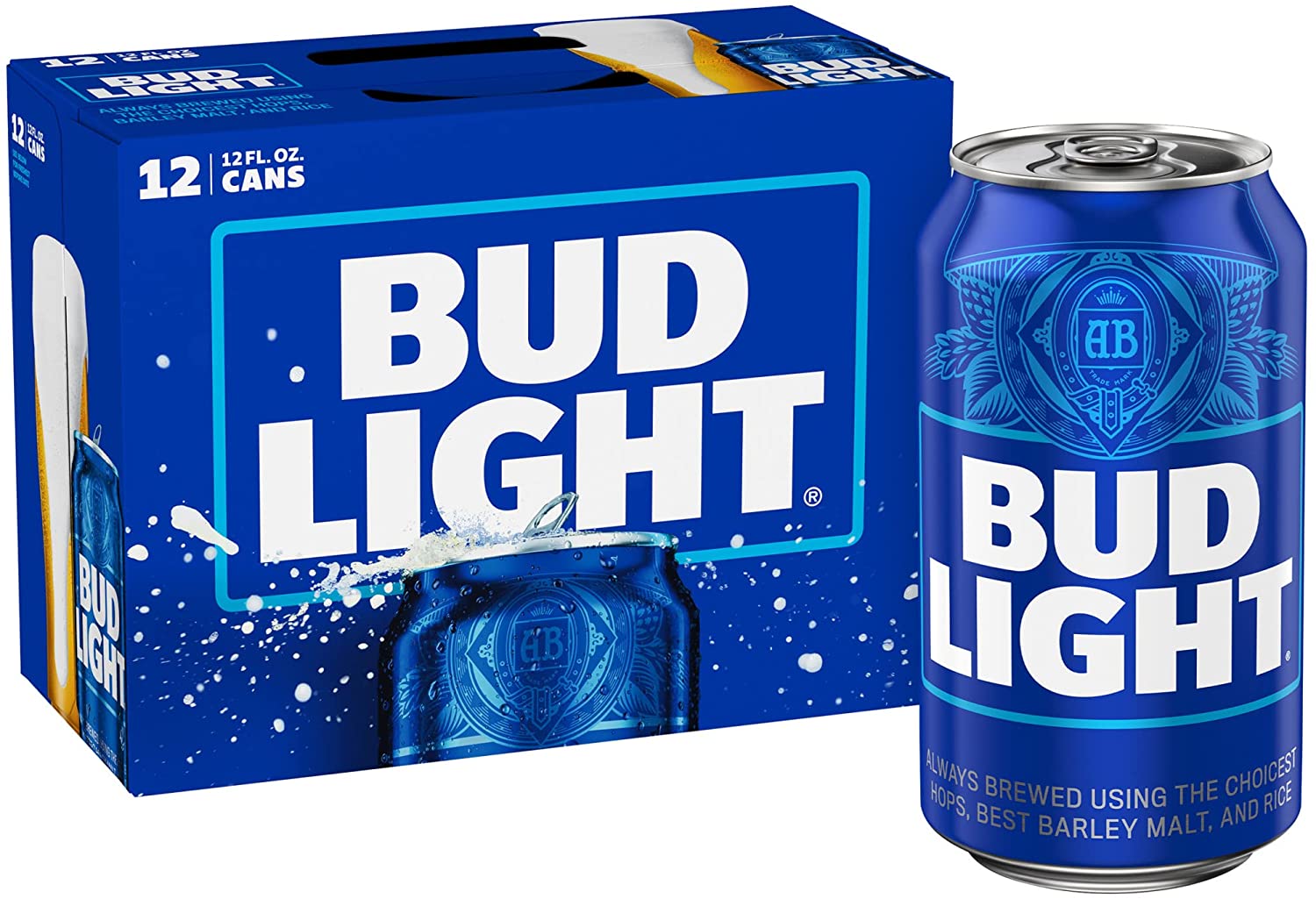 Order Bud Light Beer 4.2% ABV 12 Pack Can  food online from Mirage Wine & Liquor store, Palm Springs on bringmethat.com