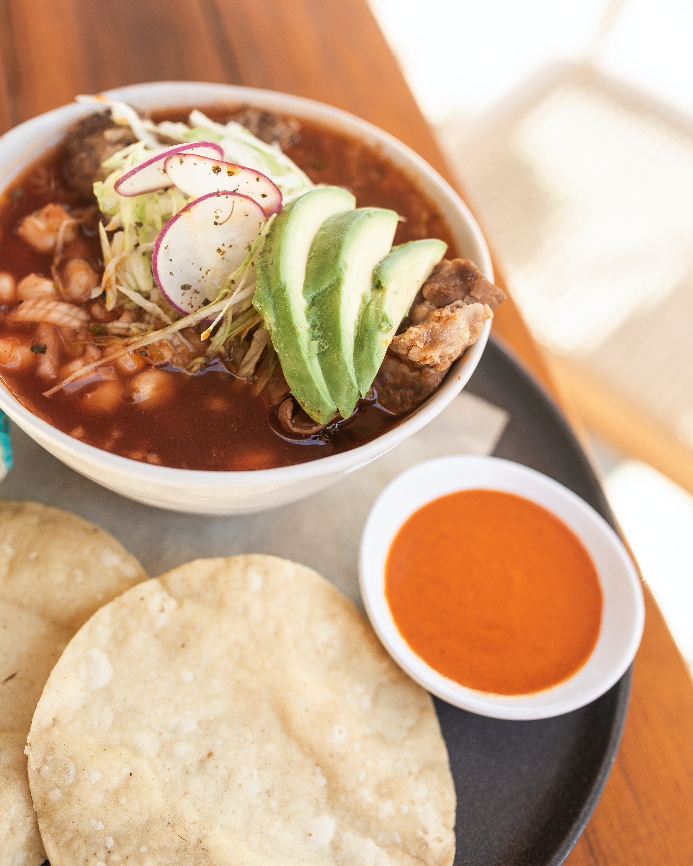 Order Pozole Rojo food online from Tropicale store, Portland on bringmethat.com