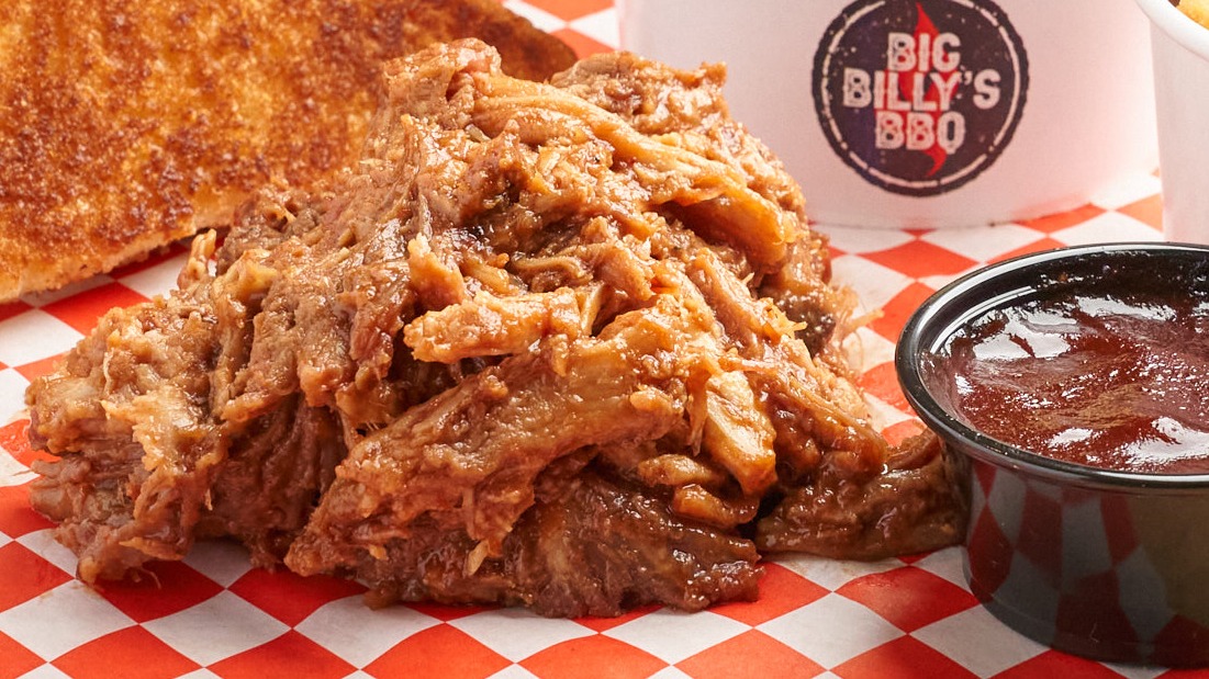 Order Vegan Pulled Pork - One Pound food online from Big Billy's BBQ store, Las Vegas on bringmethat.com
