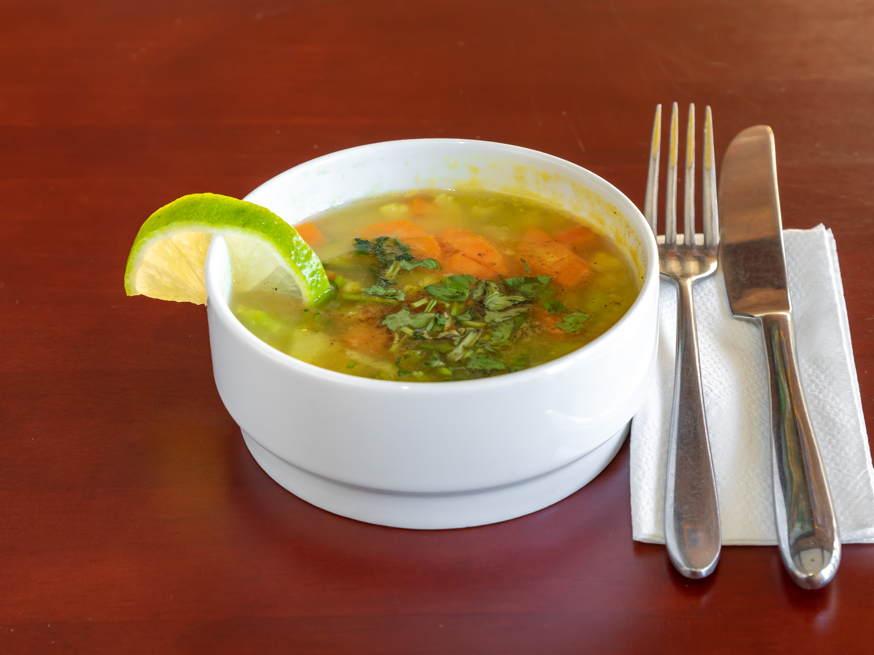 Order Vegetable Soup food online from Sapphire Indian Restaurant store, Brooklyn on bringmethat.com
