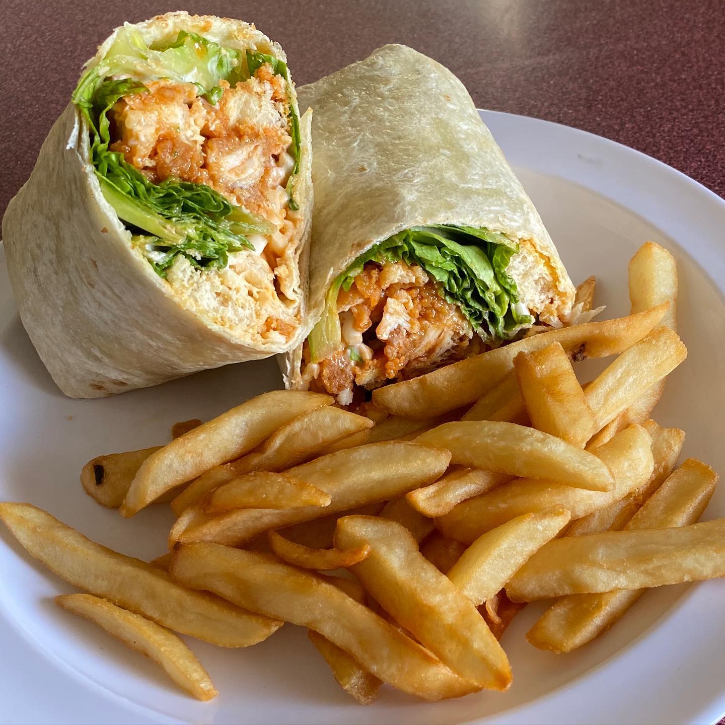 Order Buffalo Chicken Wrap food online from Westend Grill store, New Bedford on bringmethat.com