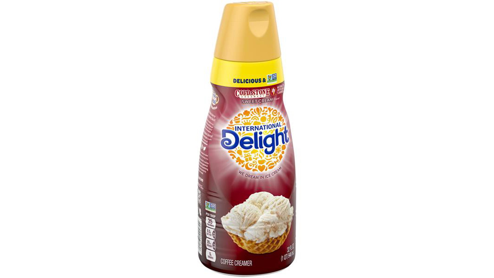 Order International Delight Cold Stone Creamery Sweet Cream Coffee Creamer, 32 Oz. food online from Lula Convenience Store store, Evesham on bringmethat.com