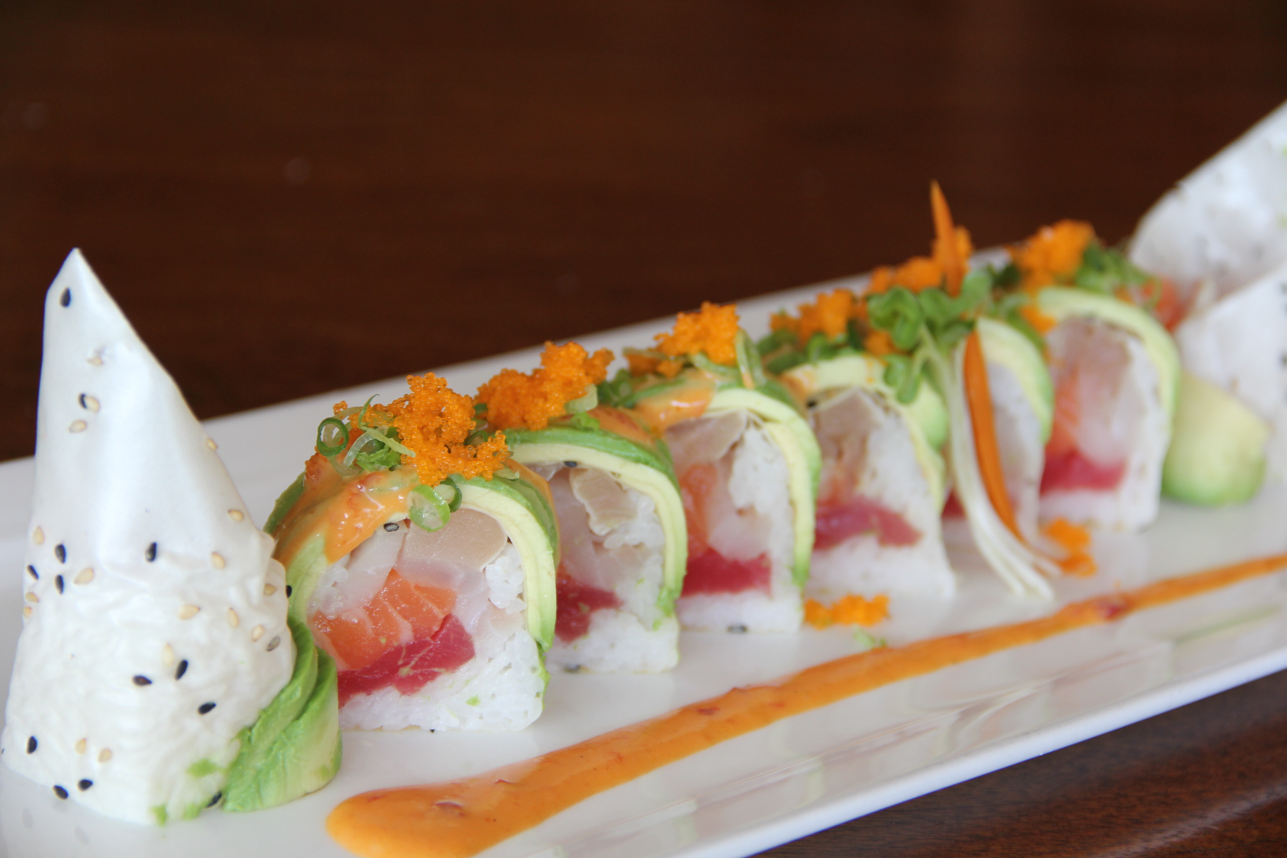 Order Paradise Roll food online from Tomomi Sushi store, Alhambra on bringmethat.com