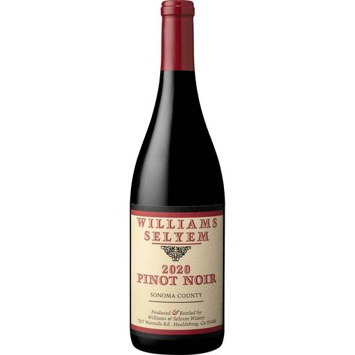 Order Williams Selyem Sonoma County 2020 Pinot Noir (750 ML) 139867 food online from Bevmo! store, Chino on bringmethat.com