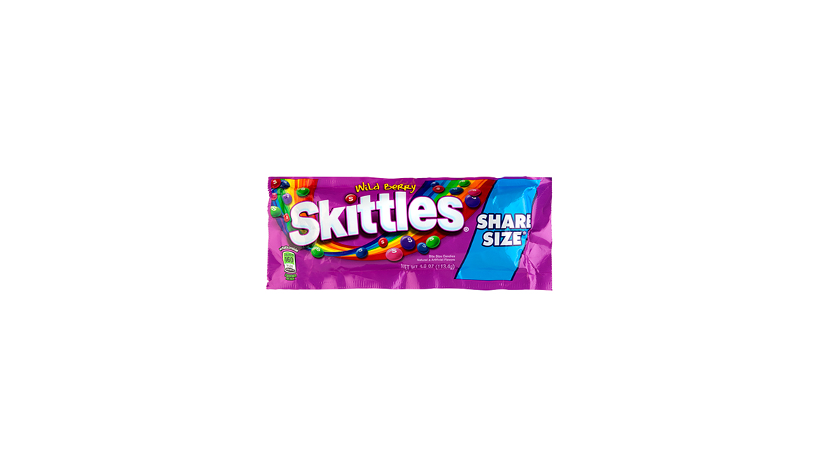 Order Skittles Wildberry Share Size 4 oz food online from Rebel store, San Jose on bringmethat.com