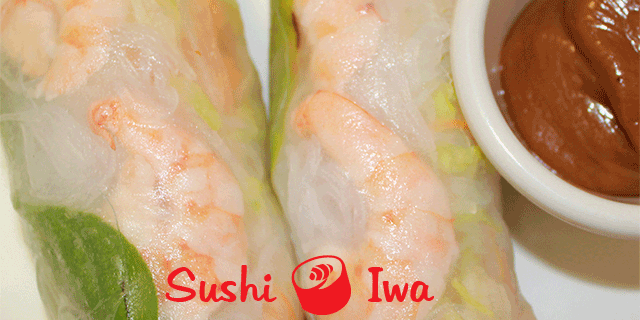 Order VIETNAMESE SHRIMP SUMMER ROLLS food online from Sushi Iwa store, Apex on bringmethat.com