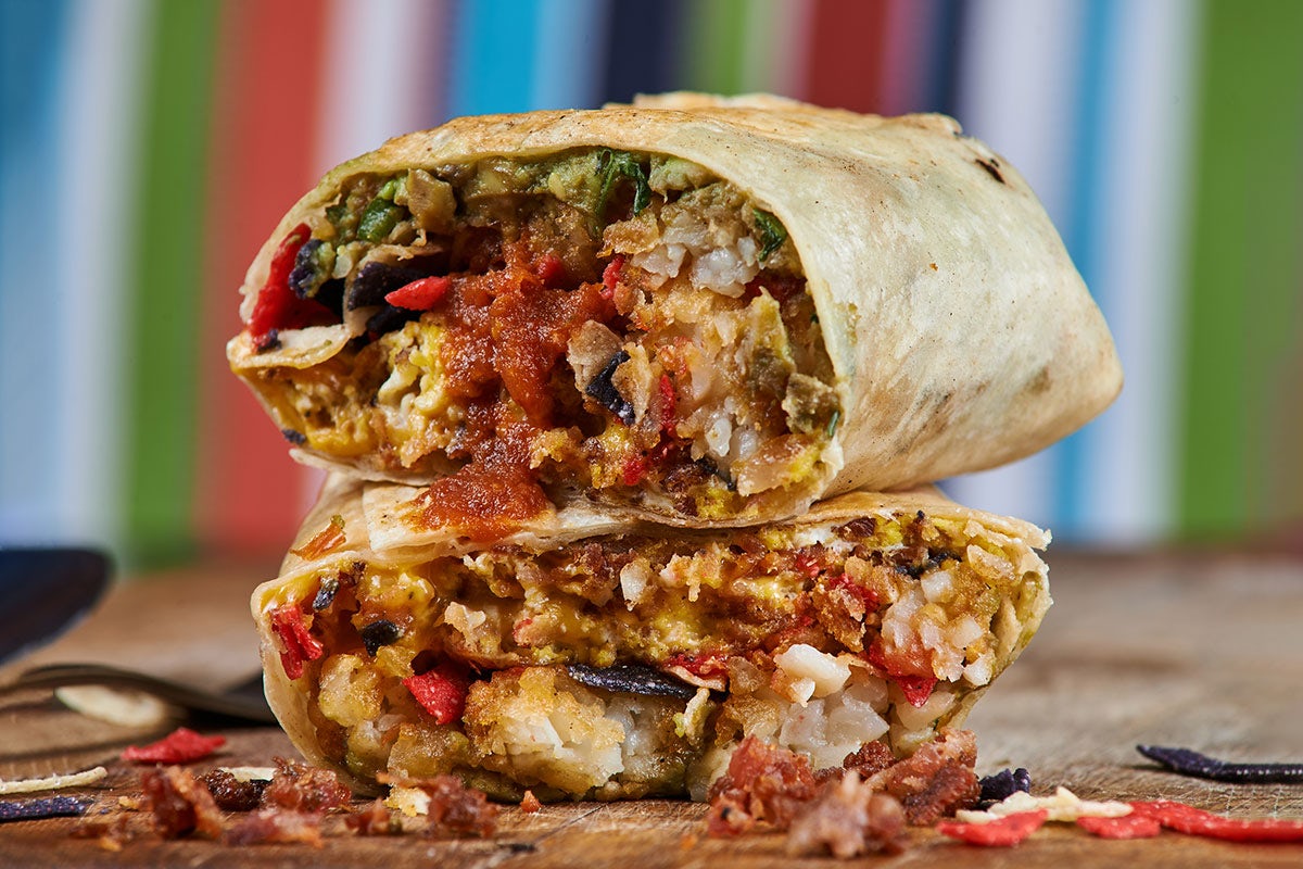 Order Bacon Bird Burrito food online from Spitfire Tacos store, San Diego on bringmethat.com