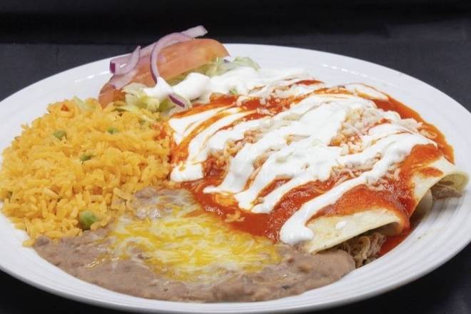 Order Two Enchilada  food online from Lauras Mexican Food store, Glendale on bringmethat.com