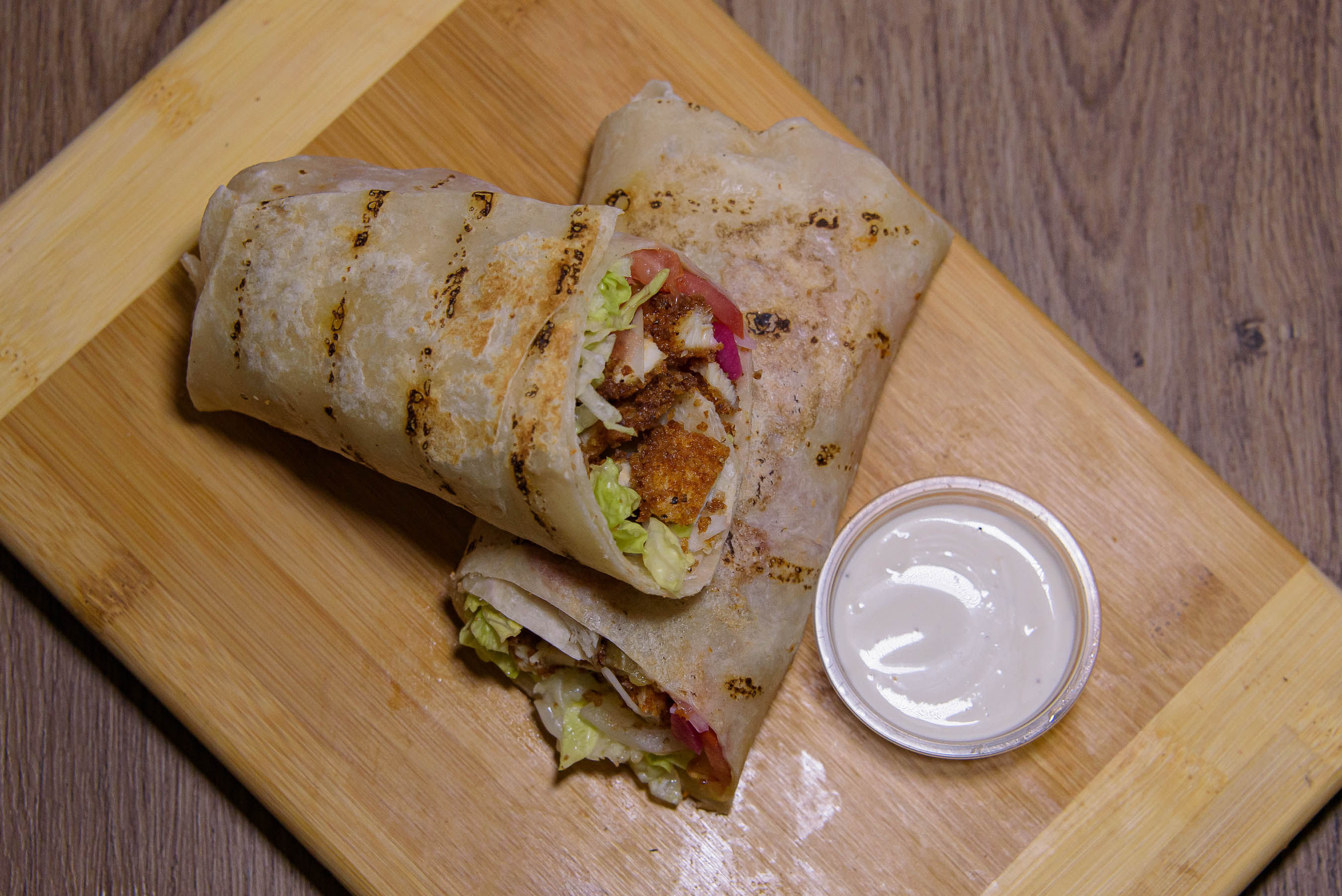 Order Chicken Cream Chop Wrap food online from North Park Produce store, San Diego on bringmethat.com