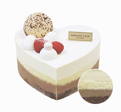Order Heart Mousse Cake  food online from Tous Les Jours store, Syracuse on bringmethat.com