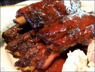 Order 4 BBQ Ribs food online from Bo Asian Bistro store, Round Rock on bringmethat.com