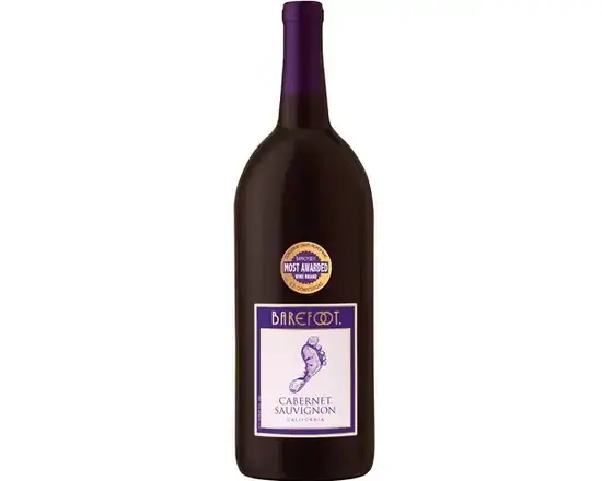 Order Barefoot Cabernet Sauvignon Wine, 1.5L bottle (13.5% ABV) food online from Central Liquor Market store, Los Angeles on bringmethat.com