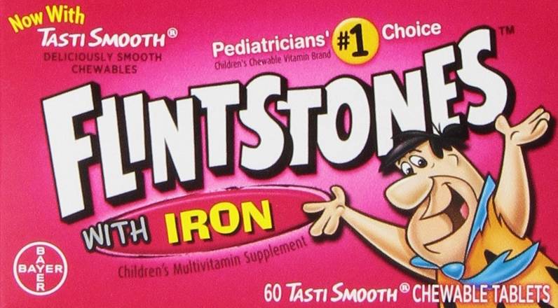 Order Flintstones Children's Chewable Multivitamin with Iron (60 ct) food online from Rite Aid store, Palm Desert on bringmethat.com