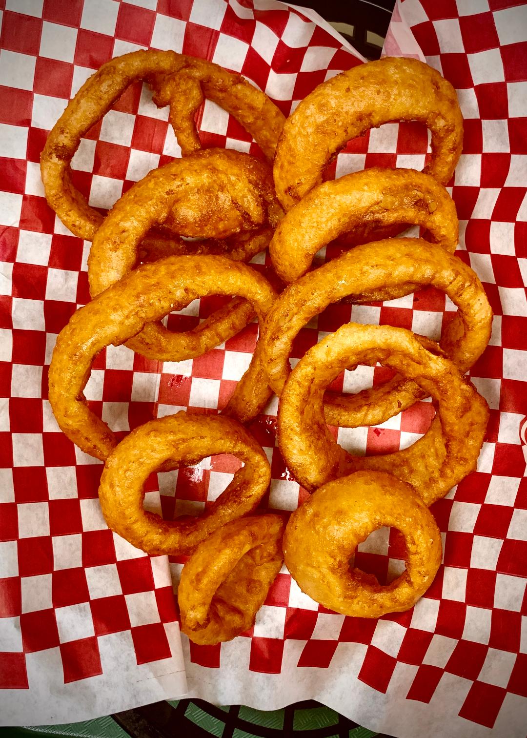 Order  5  Onion Rings food online from Texas Flaming Grill store, Abilene on bringmethat.com