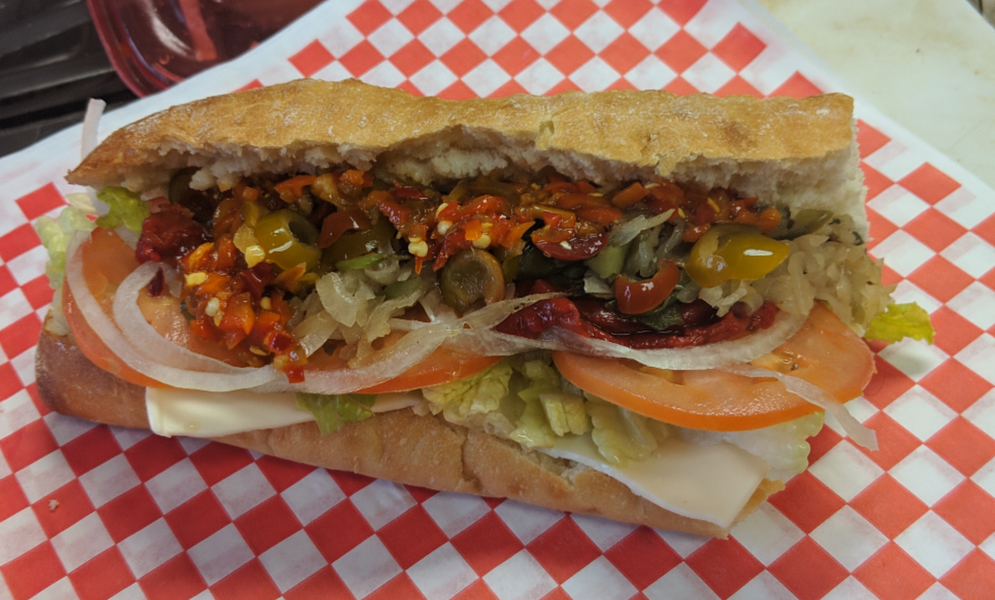 Order Veggie Sub food online from Marco Polo Cheesesteaks store, New Braunfels on bringmethat.com