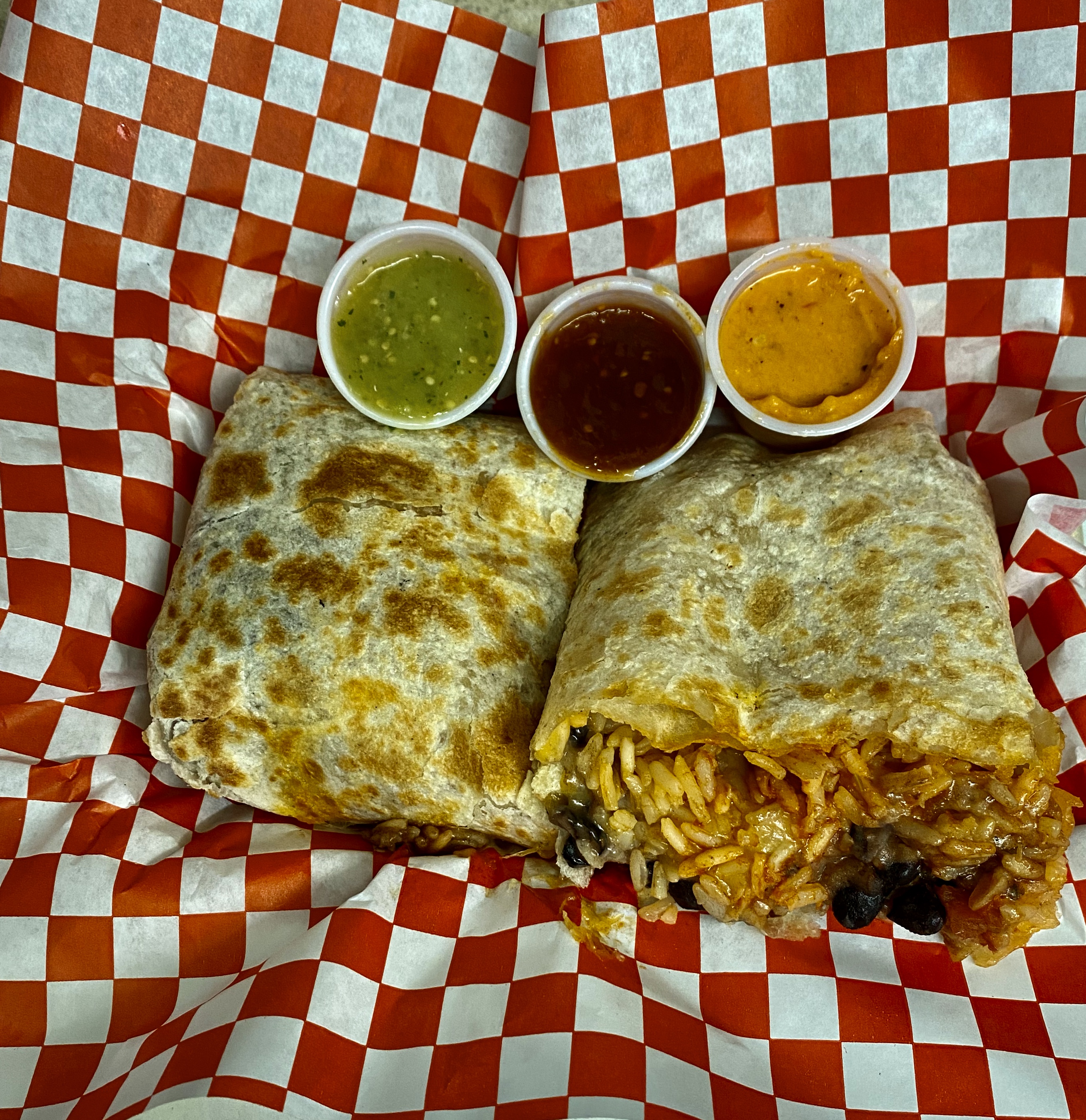 Order Bean Cheese and Rice Burrito food online from La Casita Mexican Grill store, Portland on bringmethat.com