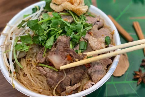 Order Beef Noodle soup food online from Thai Taste Express store, Silver Spring on bringmethat.com