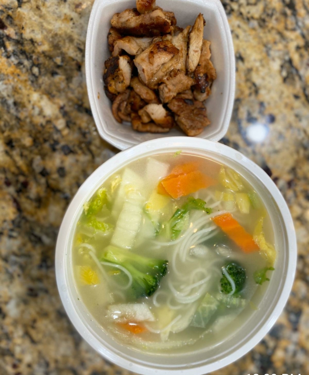 Order BBQ Chicken Noodle Soup food online from Young Hawaiian Bbq store, Chino on bringmethat.com