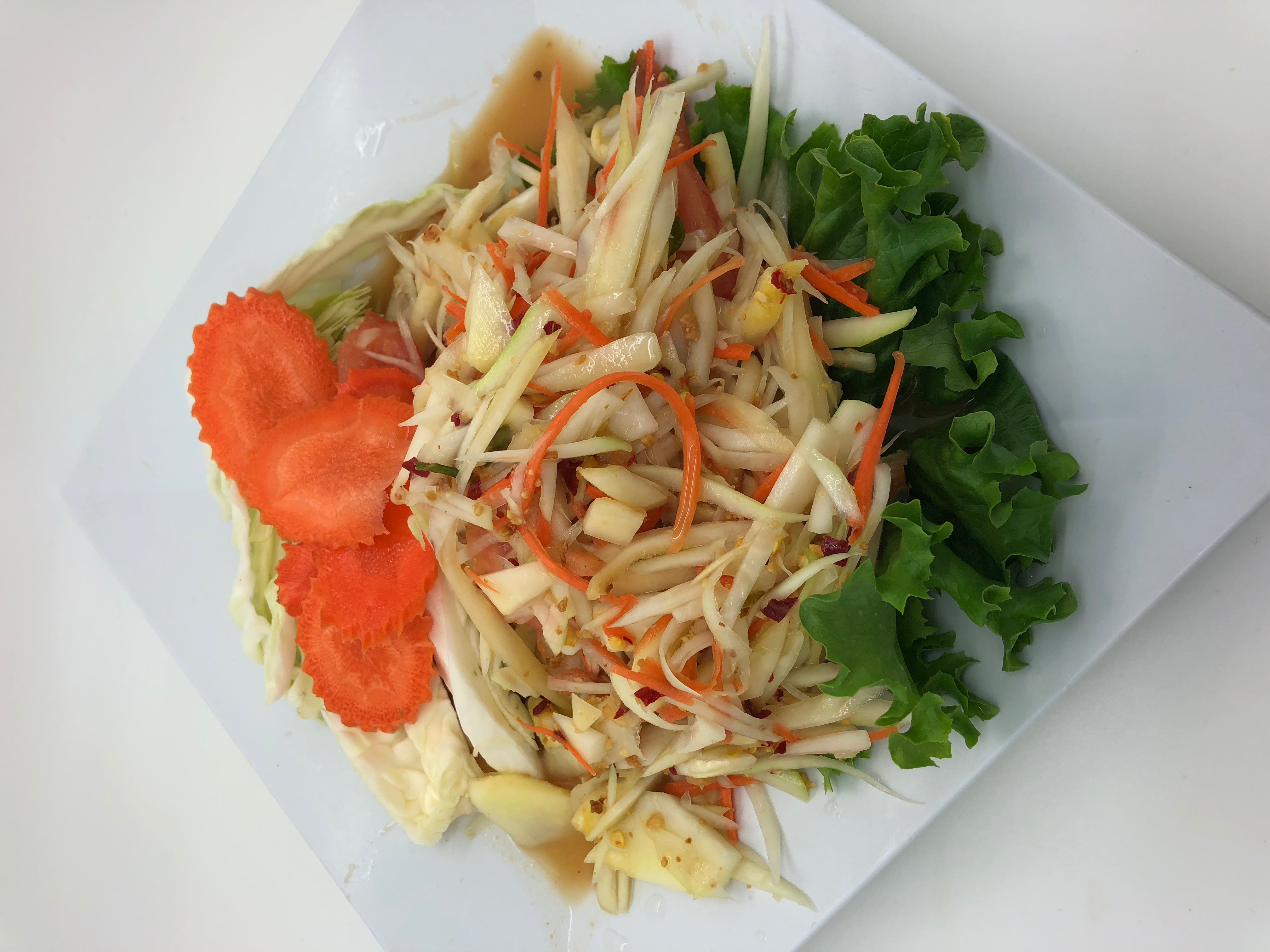 Order 14. Papaya Salad Thai Style food online from Flavors of Thai store, Los Angeles on bringmethat.com