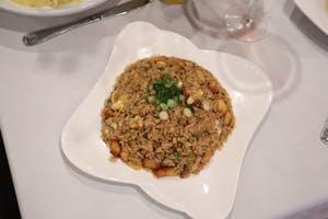 Order Arroz Chaufa with Calamari, Shrimp & Scallop food online from Inti store, Manhattan on bringmethat.com