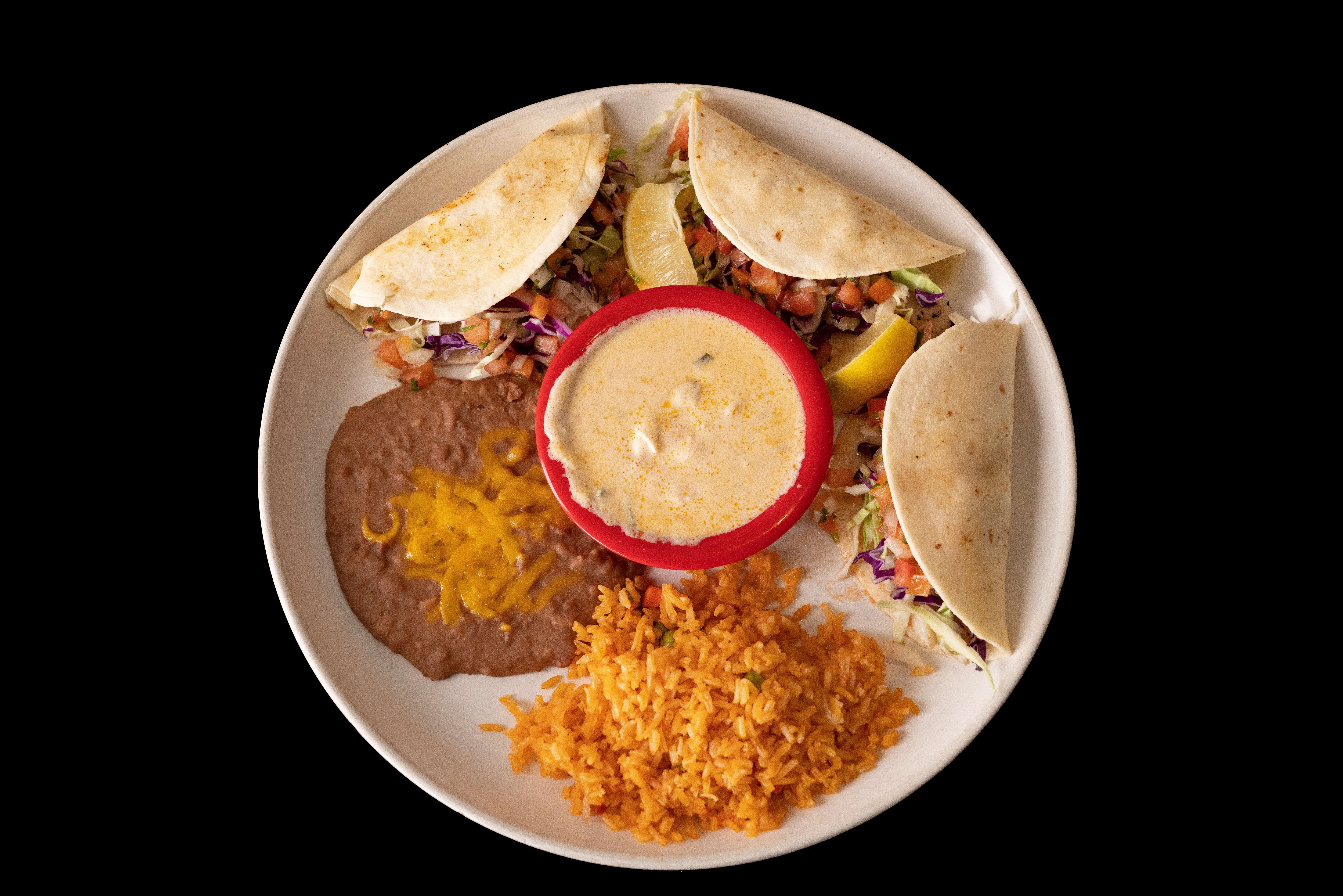 Order 3 Fish Tacos food online from La Costa Restaurant store, Sandy on bringmethat.com
