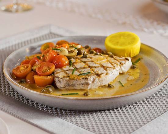Order Swordfish Siciliana food online from Trattoria Reggiano store, Las Vegas on bringmethat.com