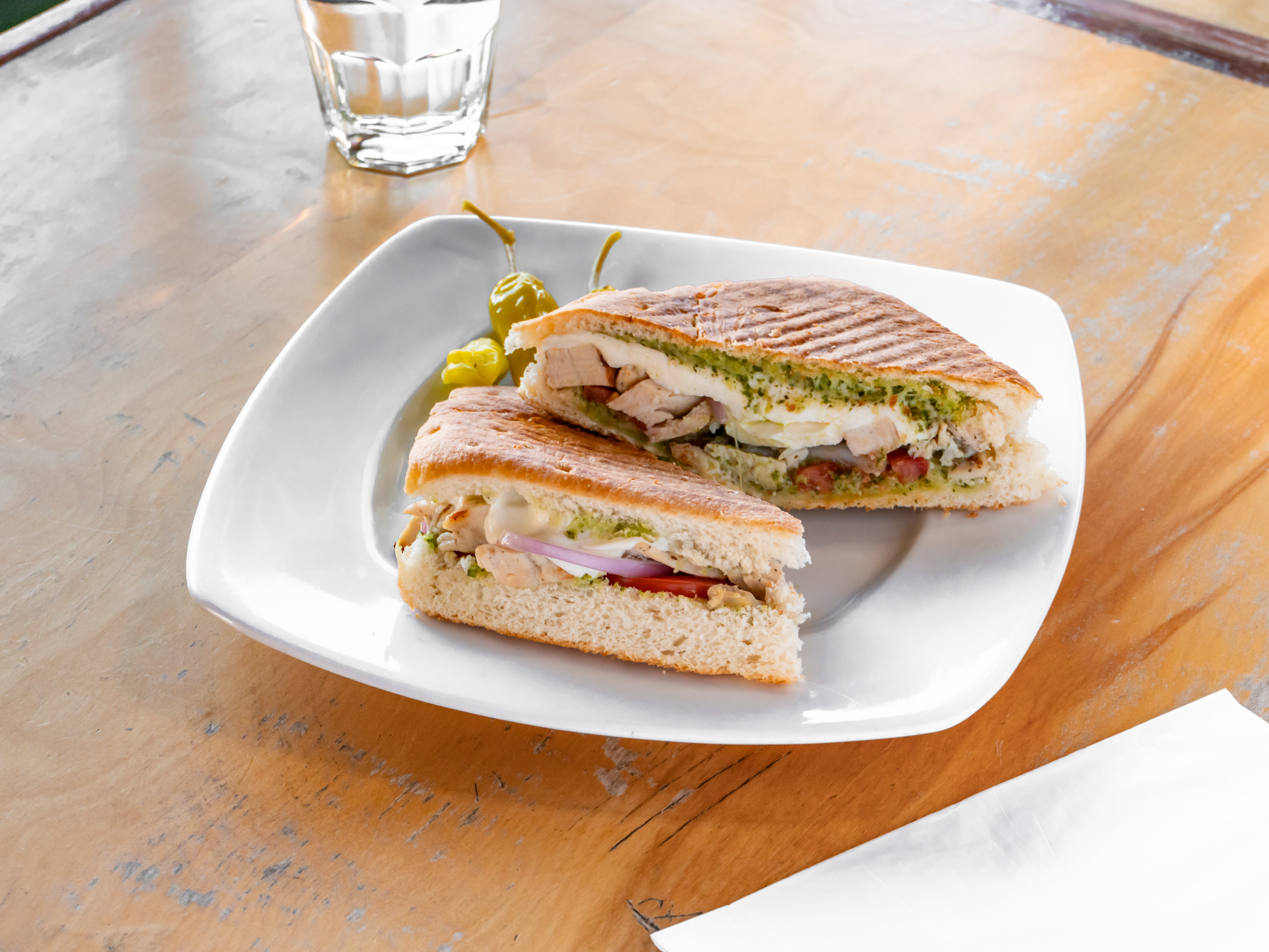 Order Wiseguy Grilled Focaccia Panini  food online from 901 Columbus Cafe store, San Francisco on bringmethat.com