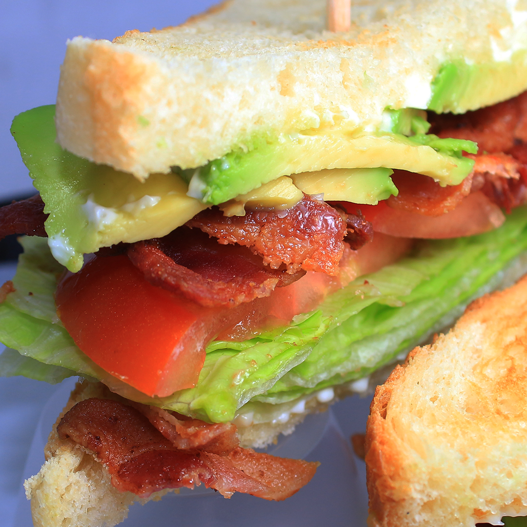 Order Bacon, Lettuce, Tomato and Avocado Sandwich food online from Mad Madelines Grill store, Temecula on bringmethat.com