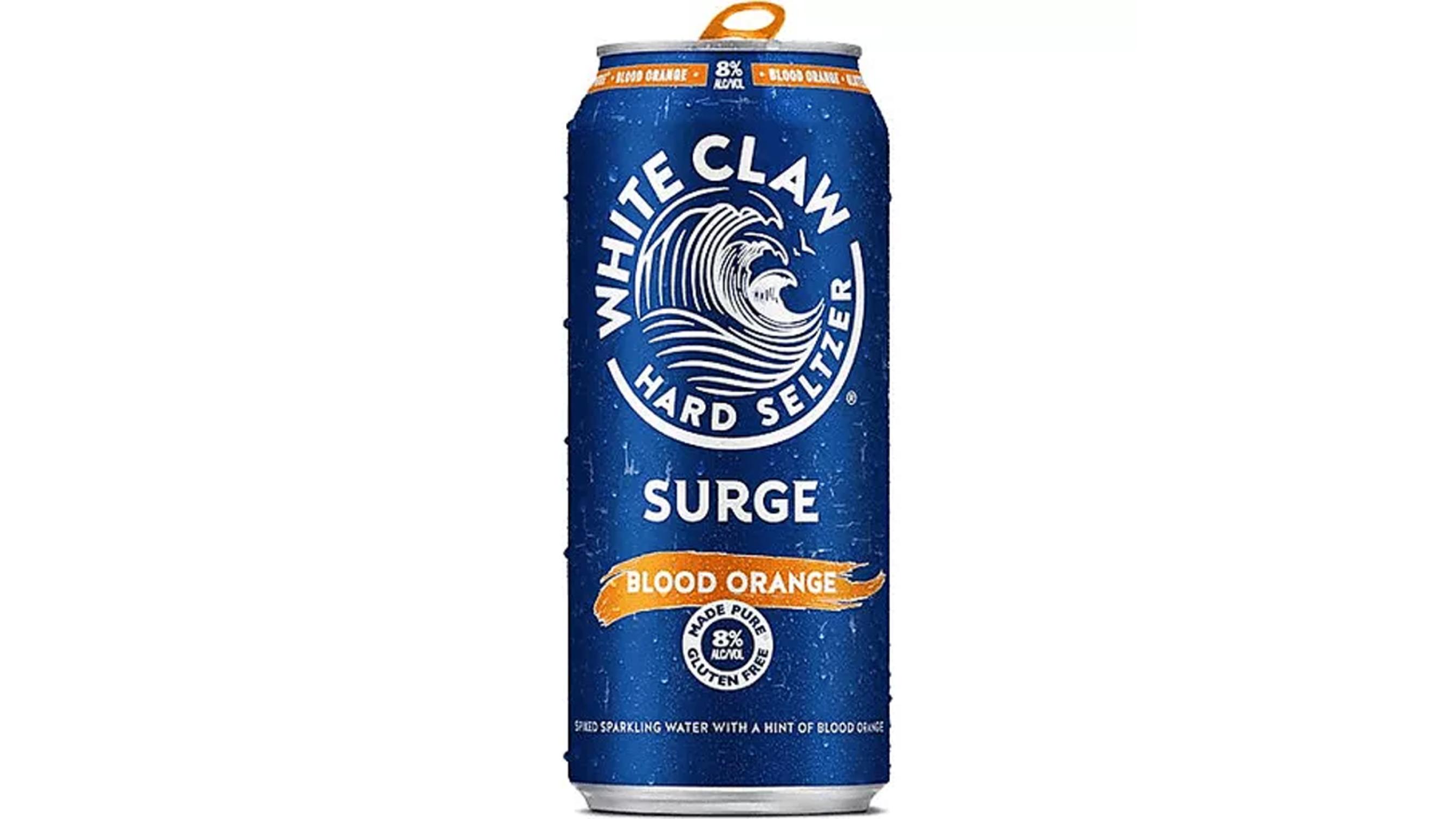 Order White Claw Surge Blood Orange 19.2oz food online from Extramile store, San Diego on bringmethat.com