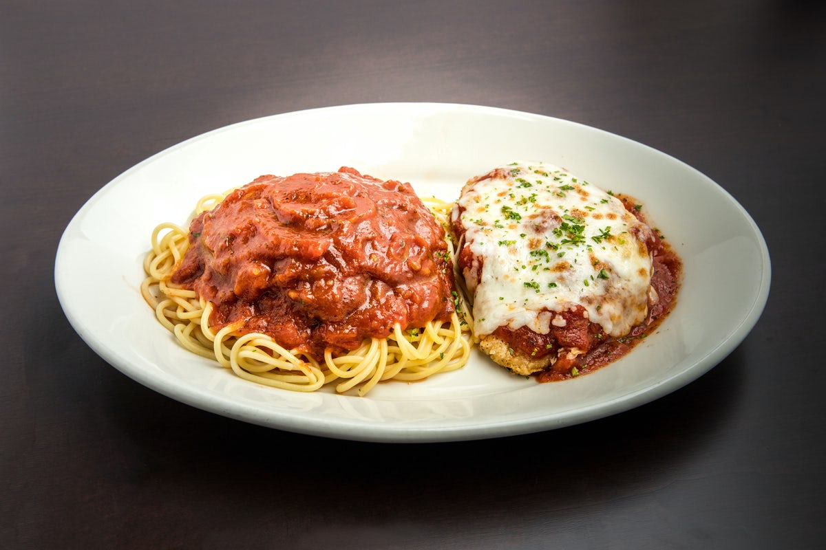 Order Chicken Parmigiana food online from Old Spaghetti Factory store, Clackamas on bringmethat.com