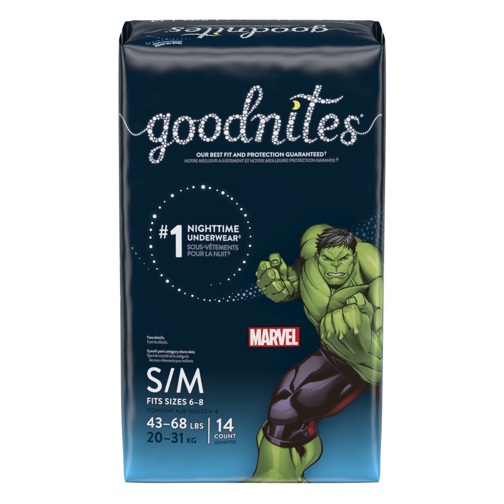 Order Goodnites Boys' Nighttime Bedwetting Underwear, S/M, 43-68 lb - 14 ct food online from Rite Aid store, Aston on bringmethat.com