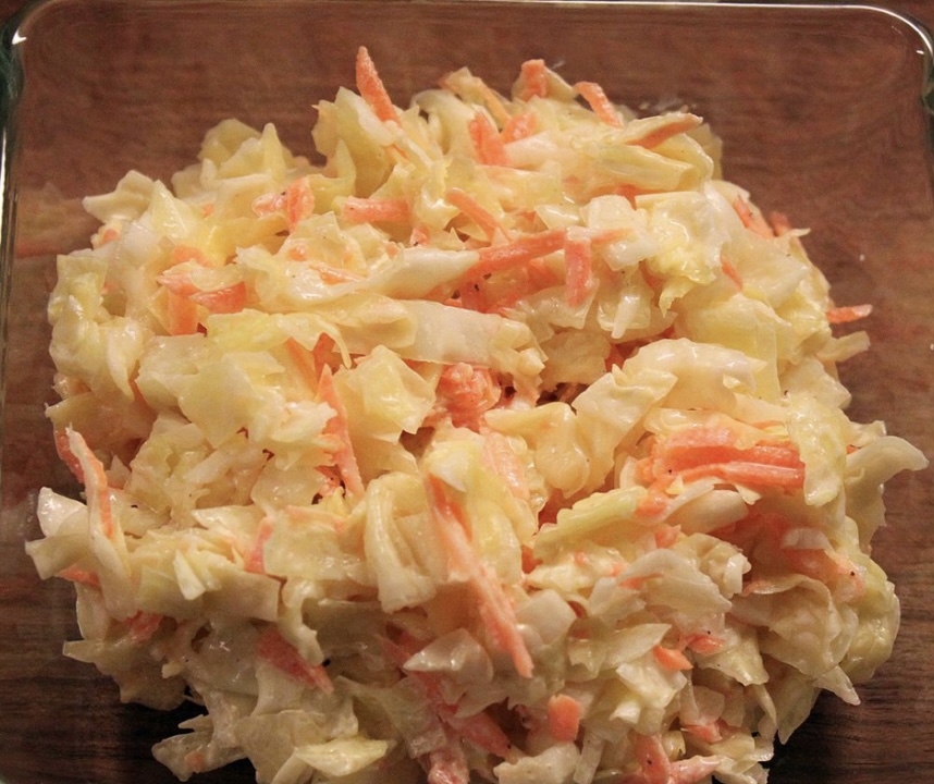 Order Coleslaw Salad 1/2 pound container  food online from United Gourmet Deli store, New Rochelle on bringmethat.com