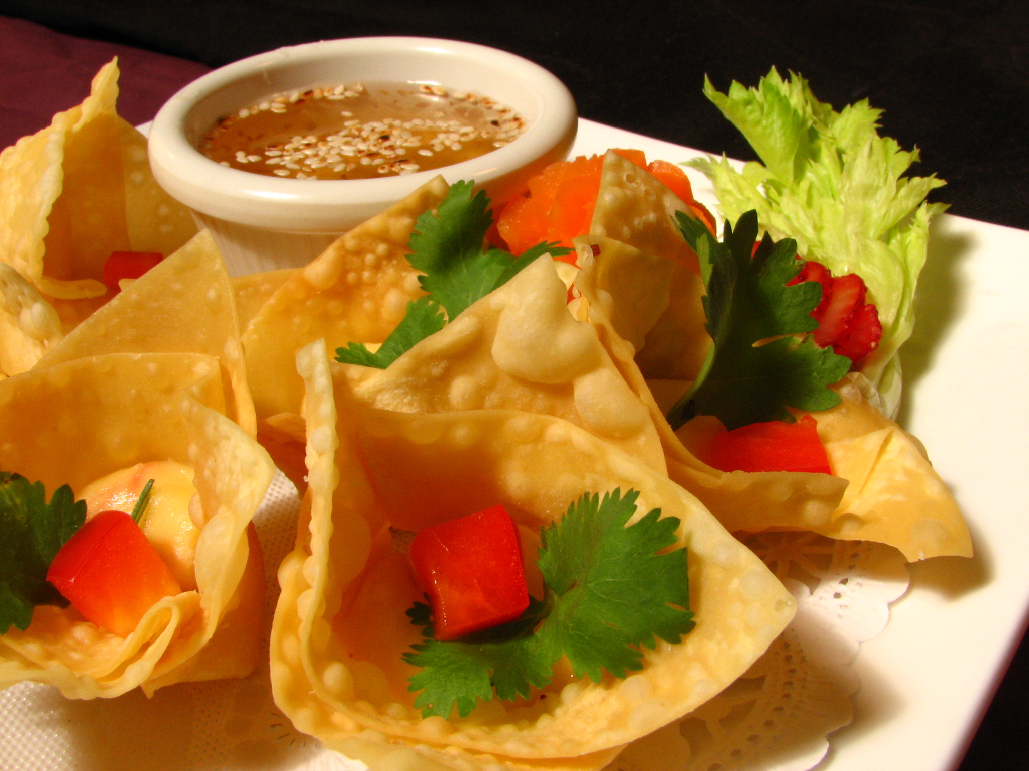 Order Kra Tong Thong Appetizer food online from Typhoon Thai store, Middletown on bringmethat.com