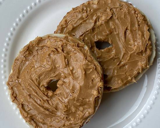 Order Bagel with Peanut Butter food online from Seize The Bagel store, Vancouver on bringmethat.com