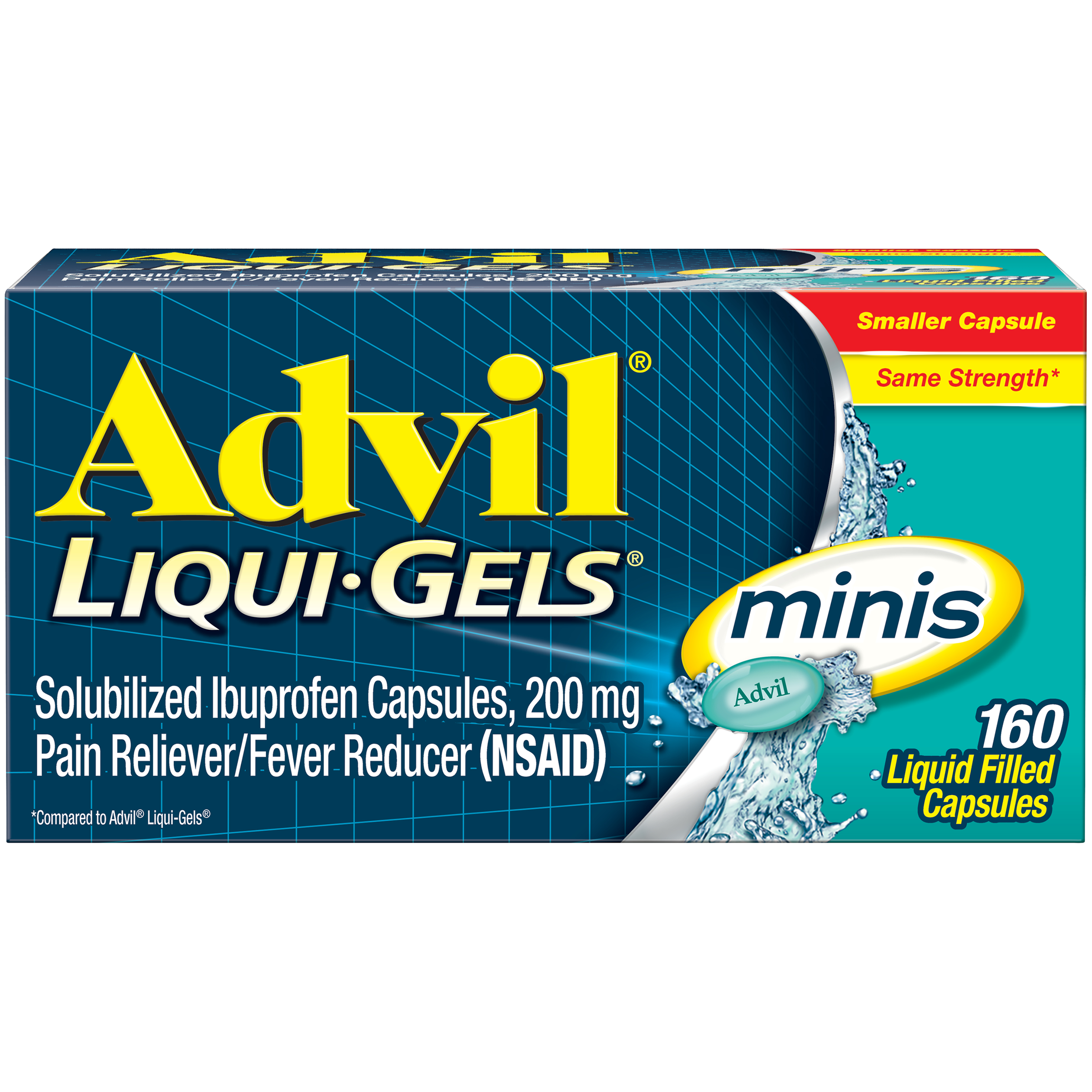 Order Advil Liqui-Gels Minis - 200mg, 160 ct food online from Rite Aid store, Cathedral City on bringmethat.com