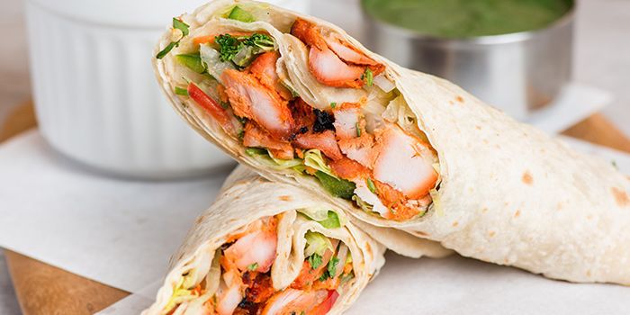 Order Chicken Kabob Wrap Roll  food online from Indian Sizzler  store, Newark on bringmethat.com