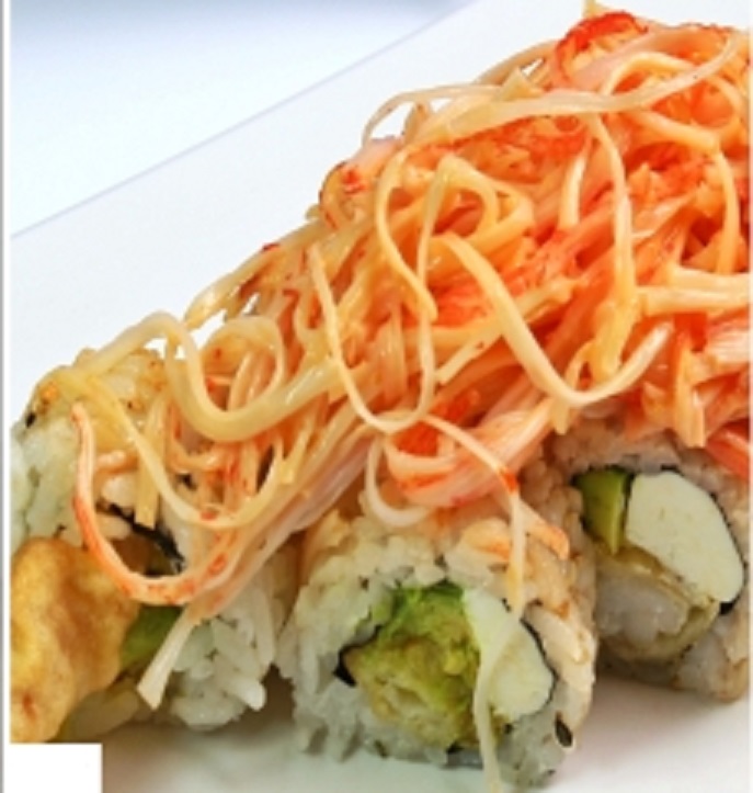 Order 10. Golden Tiger Roll food online from Yes Sushi store, Pasadena on bringmethat.com