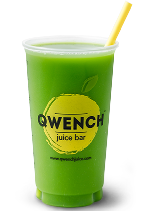 Order Regular Clean Green Juice food online from Qwench Juice Bar store, Sherman Oaks on bringmethat.com